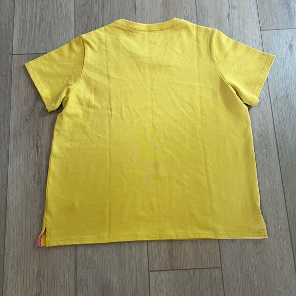 Kate Spade Women’s Yellow Logo Tee Sz L - Picture 9 of 9